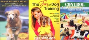 Best books on dog training - collage of three book covers